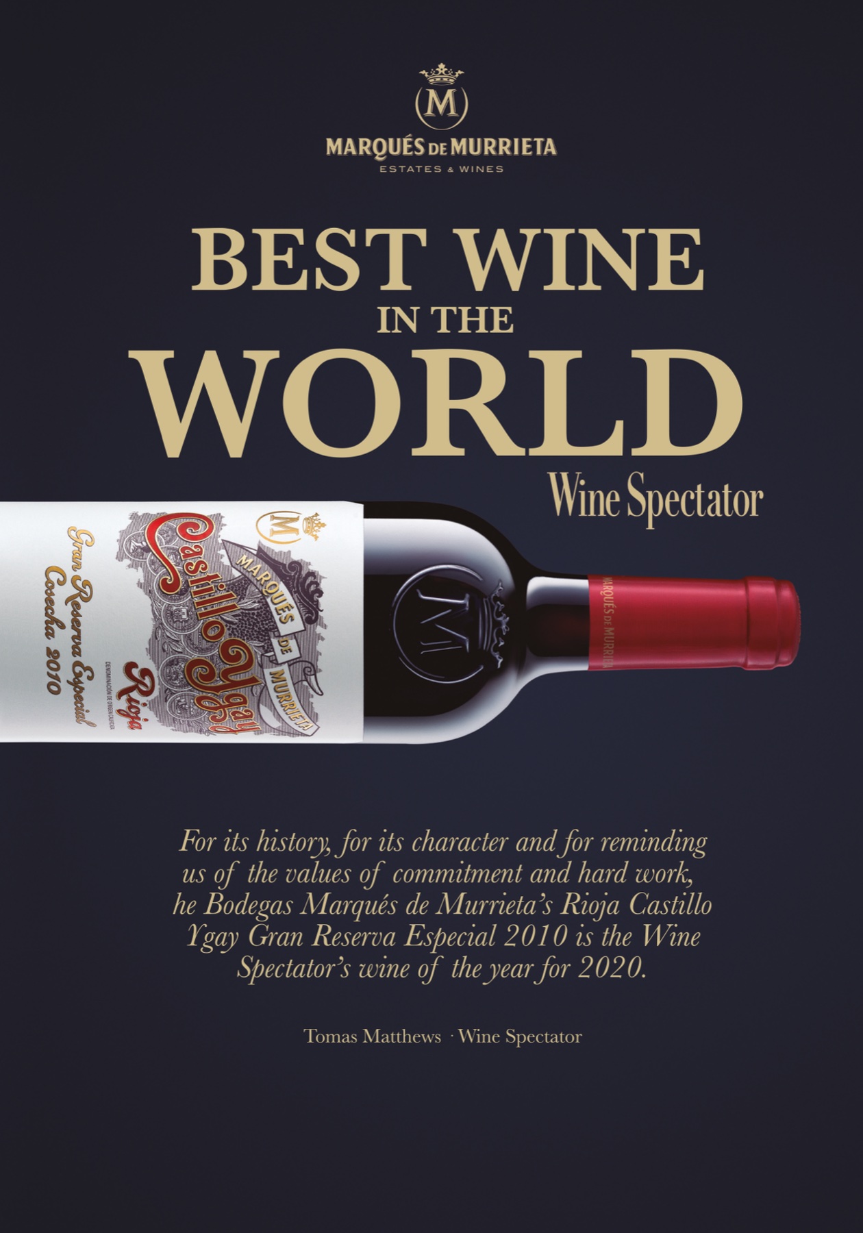 Кастийо Игай 2010 — вино №1 в света за Wine Spectator